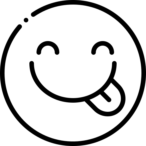 Pictogramme d'un emoji heureux.